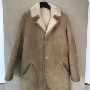 Men’s genuine shearling rancher coat Size 46L